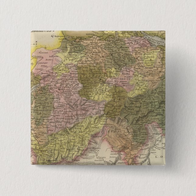Switzerland 3 2 inch square button (Front)