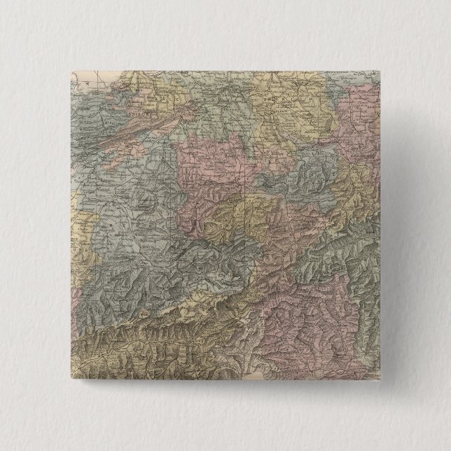 Switzerland 4 2 inch square button (Front)