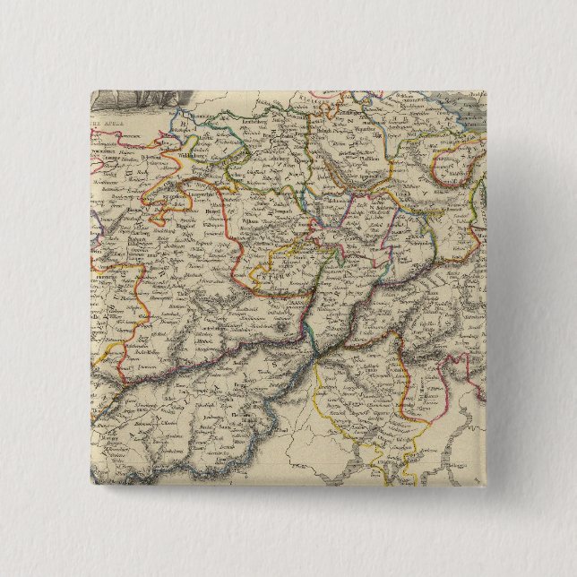 Switzerland 5 2 inch square button (Front)