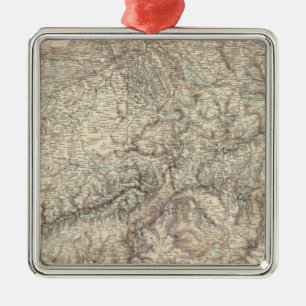 Switzerland 5 metal ornament