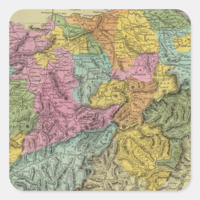 Switzerland 6 square sticker (Front)
