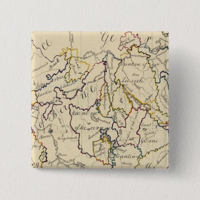 Switzerland 9 2 inch square button (Front)