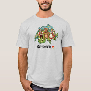 Switzerland Alpine Folk Dance T-Shirt