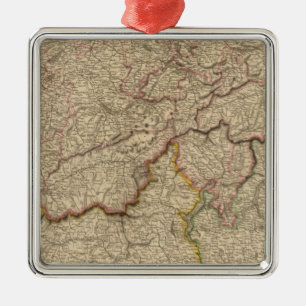 Switzerland, Alps Metal Ornament