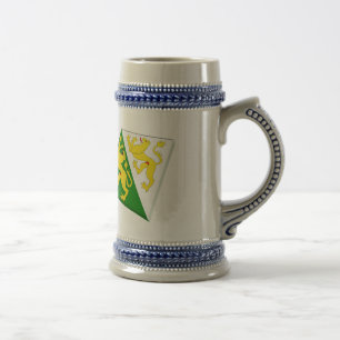 Switzerland and Thurgau Flags Beer Stein