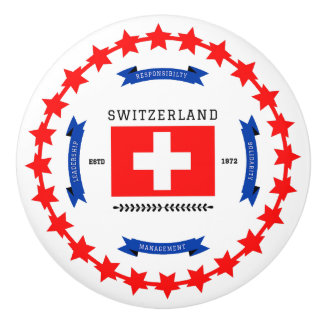 Switzerland  ceramic knob