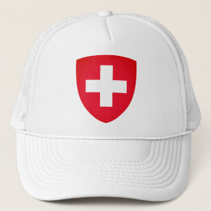 Switzerland coat of arms trucker hat