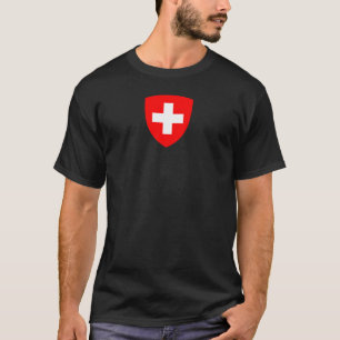 Switzerland country coat arms symbol emblem swiss T-Shirt