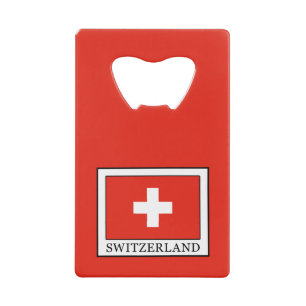 Switzerland Credit Card Bottle Opener