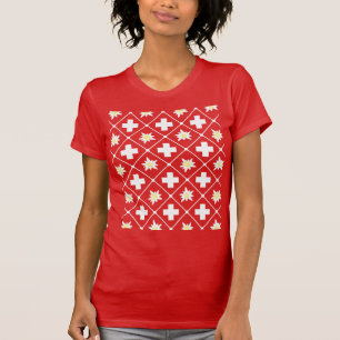 Switzerland Edelweiss pattern T-Shirt