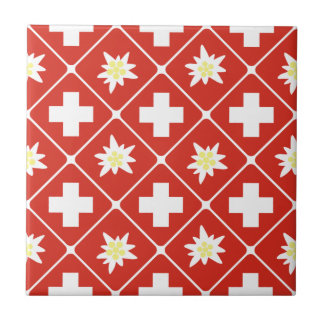 Switzerland Edelweiss pattern Tile