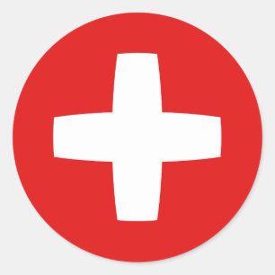Switzerland Fisheye Flag Sticker