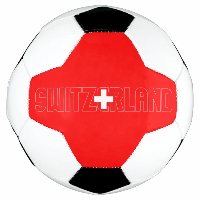 Switzerland Flag Adorable Patriotic Soccer Ball (Front)