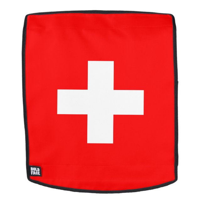 Switzerland Flag Backpack (Removable Face)