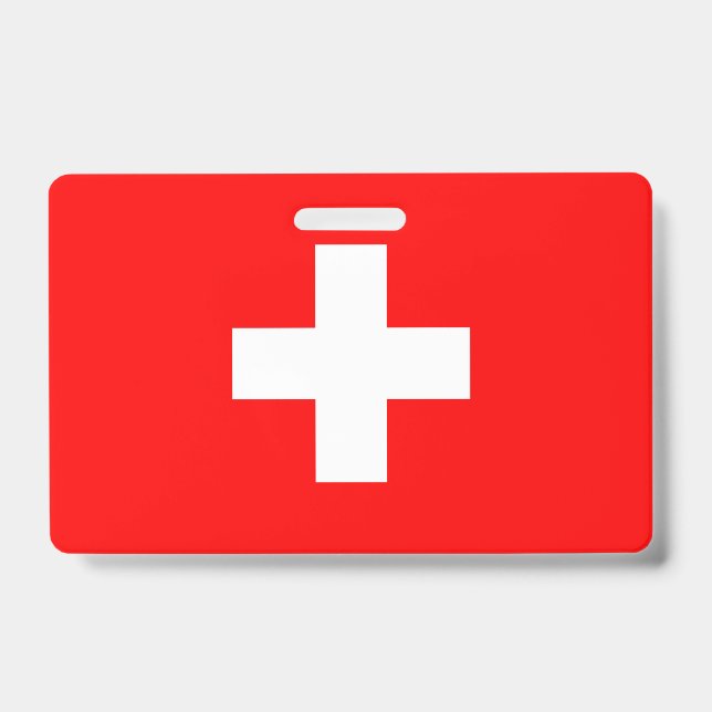 Switzerland Flag Badge (Front)