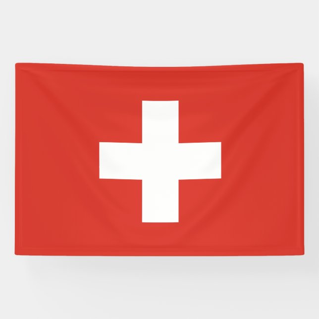 Switzerland Flag Banner (Horizontal)