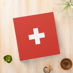 Switzerland flag binder