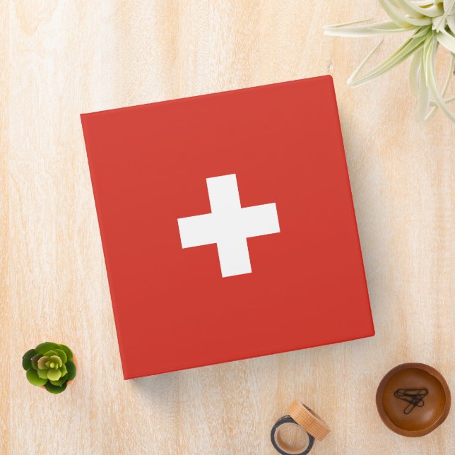 Switzerland flag binder (In Situ)
