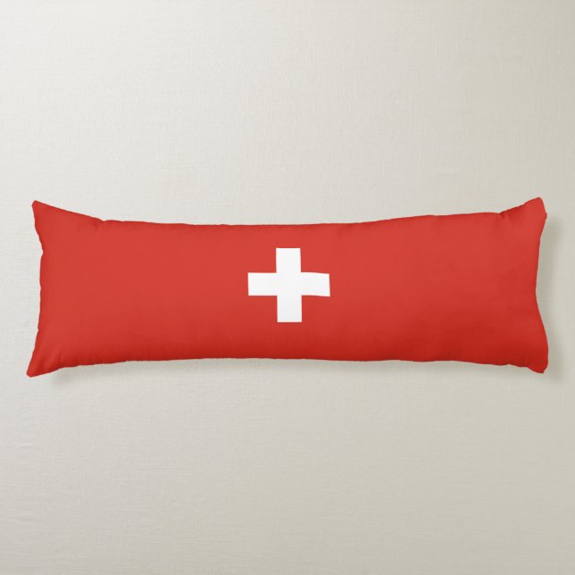 Switzerland flag body pillow (Front)