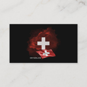 Switzerland flag business card
