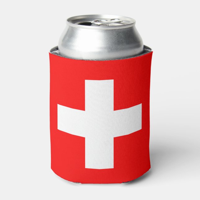 Switzerland Flag Can Cooler (Can Front)