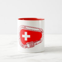 Switzerland Flag Climbing Carabiner