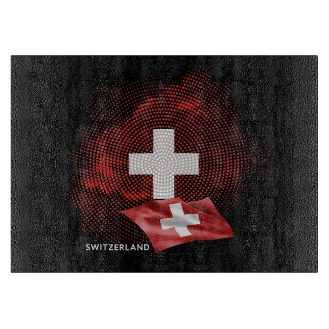 Switzerland flag cutting board (Front)