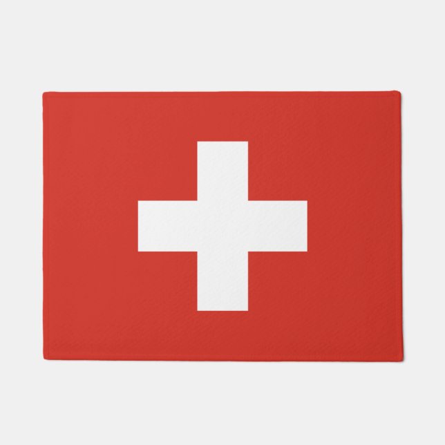 Switzerland Flag Doormat (Front)
