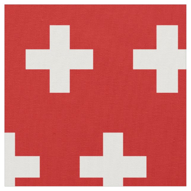 Switzerland flag fabric (Close Up)