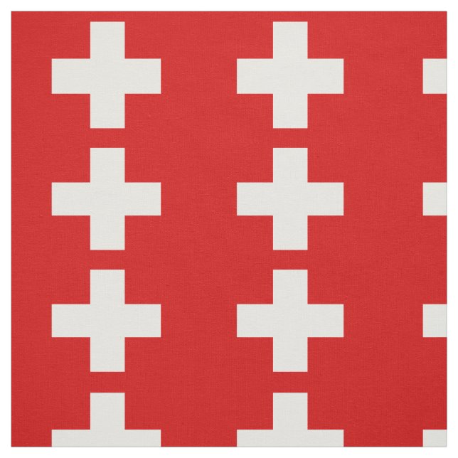 Switzerland Flag Fabric (Swatch)