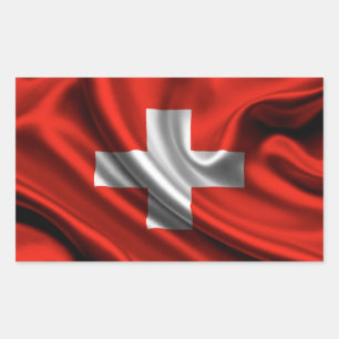 Switzerland Flag Fabric Sticker