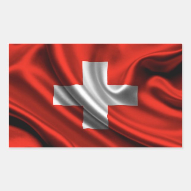 Switzerland Flag Fabric Sticker (Front)