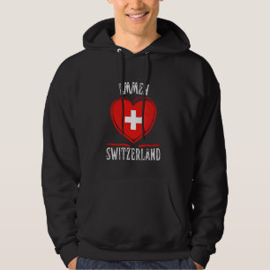 Switzerland Flag Heart Emmen City Hoodie