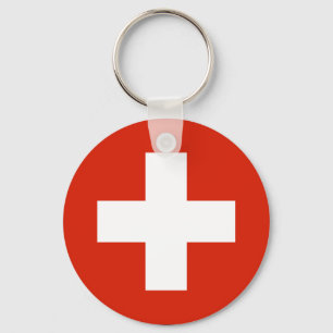 switzerland flag keychain