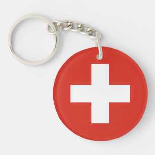 Switzerland Flag Keychain