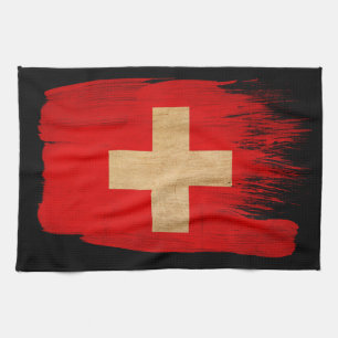 Switzerland Flag Kitchen Towel
