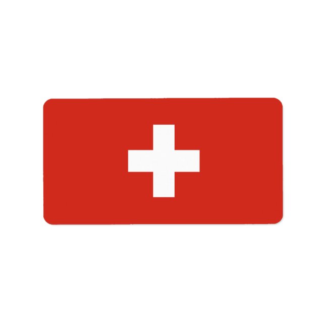 Switzerland flag label (Front)