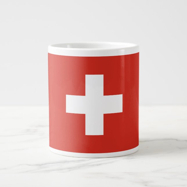 Switzerland Flag Large Coffee Mug (Front)