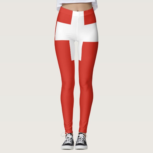 Switzerland flag Leggings (Front)