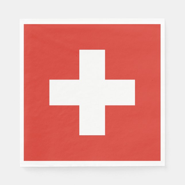 Switzerland Flag Napkin (Front)