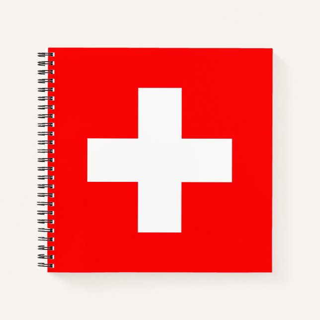 Switzerland Flag Notebook (Front)