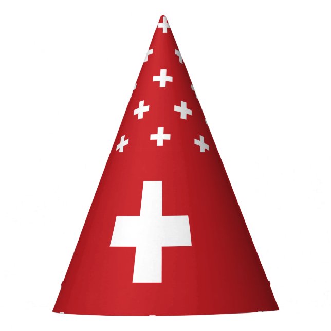 Switzerland Flag Party Hat (Front)