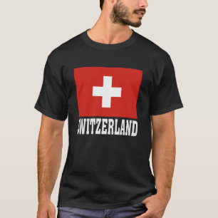 Switzerland Flag Patriotic National Roots Souvenir T-Shirt