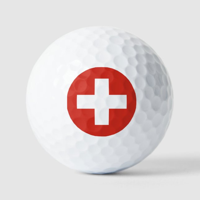 Switzerland flag phone case golf balls (Front)
