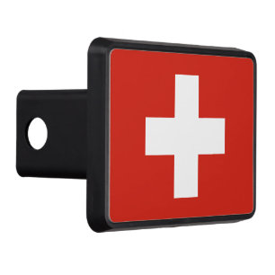 Switzerland flag phone case trailer hitch cover