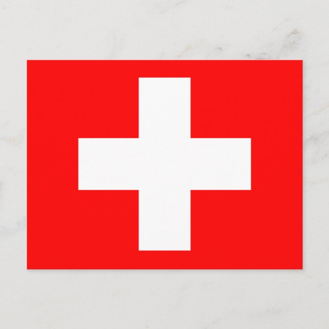 switzerland flag postcard (Front)