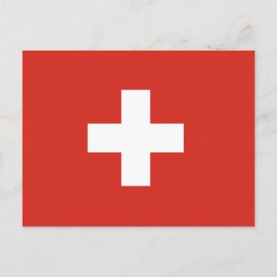 Switzerland flag Postcard