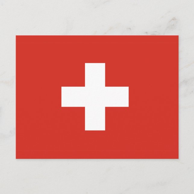 Switzerland flag Postcard (Front)