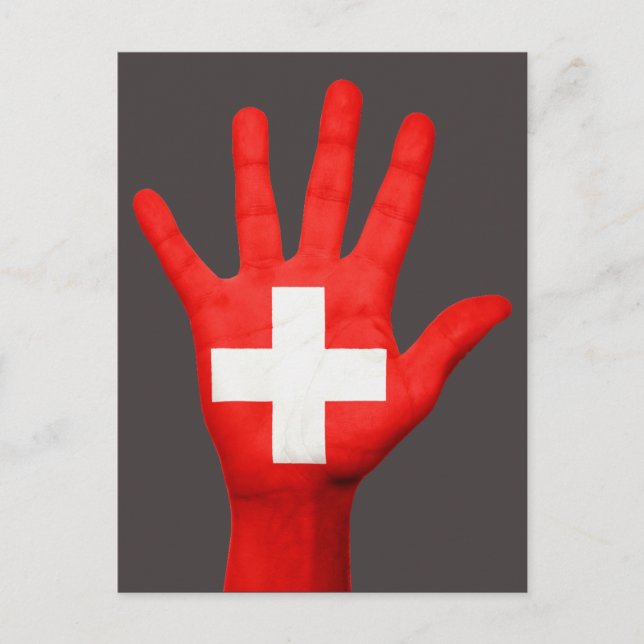 Switzerland flag postcard (Front)