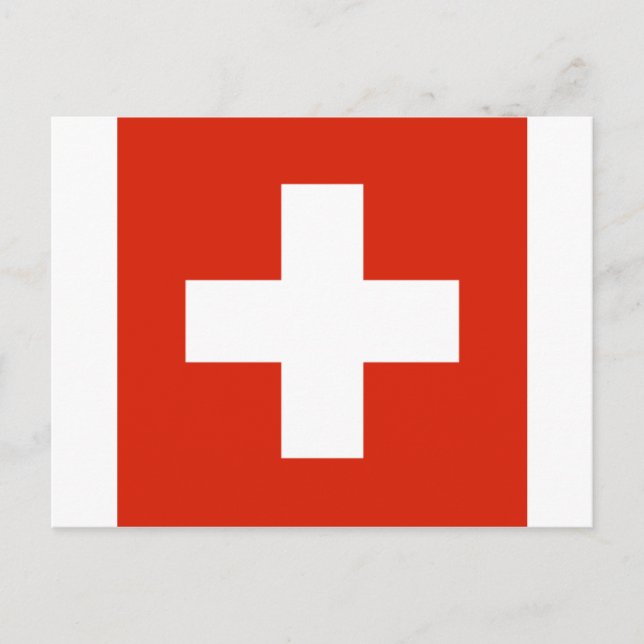 switzerland flag postcard (Front)